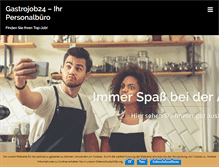 Tablet Screenshot of gastrojob24.com